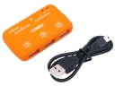 High Quality 3 Port USB Hub with Card Reader